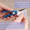 image:imageJubileeYarn TSA Compliant Push Open Folding Safety Scissors  Pink Dark Blue Grey  1 Unit EachPink