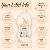 image:imageJubileeYarn Undyed Baby Soft Bamboo Cotton Yarn  100gHank  2 HanksBaby Soft Bamboo Cotton