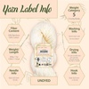 image:imageJubileeYarn Undyed Baby Soft Bamboo Cotton Yarn  100gHank  2 HanksBamboo Cotton Chunky