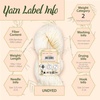 image:imageJubileeYarn Undyed Baby Soft Bamboo Cotton Yarn  100gHank  2 HanksBamboo Cotton Sport