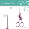 image:imageJubileeYarn Unicorn Embroidery Craft Stainless Steel Scissors  Silver  1 PairPurple
