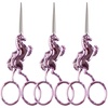 image:imageJubileeYarn Unicorn Embroidery Craft Stainless Steel Scissors  Silver  1 PairPurple