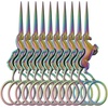 image:imageJubileeYarn Unicorn Embroidery Craft Stainless Steel Scissors  Silver  1 PairRainbow