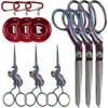 image:imageJubileeYarn Unicorn Embroidery Craft Stainless Steel Scissors  Silver  1 PairSet Red
