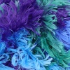 image:imageJubileeYarn Warm Fuzzies Soft Faux Fur Yarn  Polyester Bulky Weight  100gSkein  Dark Red  1 Skein08 Blue Sparkle