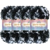 image:imageJubileeYarn Warm Fuzzies Soft Faux Fur Yarn  Polyester Bulky Weight  100gSkein  Dark Red  1 Skein09 Starry Night