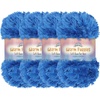 image:imageJubileeYarn Warm Fuzzies Soft Faux Fur Yarn  Polyester Bulky Weight  100gSkein  Dark Red  1 Skein22 Sapphire
