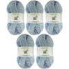 image:imageJubileeYarn Wool Mohair Yarn  100gSkein Ombr Worsted  Coffee and Cream  2 Skeins02 Waterfall Blue
