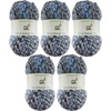 image:imageJubileeYarn Wool Mohair Yarn  100gSkein Ombr Worsted  Coffee and Cream  2 Skeins11 Tidepool Blue