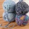 image:imageJubileeYarn Wool Mohair Yarn  100gSkein Ombr Worsted  Coffee and Cream  2 SkeinsShades of Blue