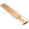 image:imageKINSON Bamboo Spring Expandable Adjustable Drawer Divider Kitchen Living Room Bedroom Bathroom Desk  Set of 4Carbonized Brown