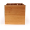 image:imageKinson Bamboo Desk Organizer Paper Files and Mail Sorter with Adjustable Dividers  Single Unit
