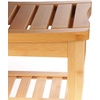 image:imageKinson Bamboo Spa and Bath Bench Seat with Towel Storage Shelf  Single Unit