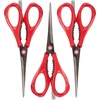 image:imageMaster Butterfly Poultry 4in1 Kitchen Shears  3pc SetCulinary Queen  Cherry Red