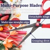 image:imageMaster Butterfly Poultry 4in1 Kitchen Shears  3pc SetCulinary Queen  Cherry Red