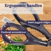 image:imageMaster Butterfly Poultry 4in1 Kitchen Shears  3pc SetCulinary Queen  Rockmelon Grey