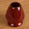 image:imageMatcha Tea Bamboo Whisk And Ceramic Rest 2 Piece Set  Black HolderDeep Red with Black