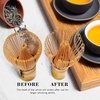image:imageMatcha Tea Bamboo Whisk And Ceramic Rest 2 Piece Set  Black HolderLight Mist