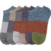 image:imageMens Bamboo Rayon Stripe Style Sports Superior Wicking Athletic Casual Ankle SocksAssortment 6a