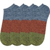 image:imageMens Bamboo Rayon Stripe Style Sports Superior Wicking Athletic Casual Ankle SocksBlue Red Green