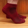 image:imageMens Rayon from Bamboo Fiber Sports Superior Wicking Athletic Ankle SocksMaroon