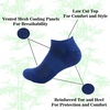 image:imageMens Rayon from Bamboo Fiber Ultra Breathable Superior Wicking Athletic Ankle Sports Socks06 Navy Blue