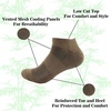 image:imageMens Rayon from Bamboo Fiber Ultra Breathable Superior Wicking Athletic Ankle Sports Socks07 Brown
