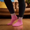 image:imageMens Rayon from Bamboo Fiber Ultra Breathable Superior Wicking Athletic Ankle Sports SocksAssortment H  Pink