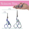 image:imageStork Bird Rounded Safety Tip Embroidery Craft Stainless Steel Crane Scissors  Red  2 PairsAssortment D