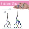 image:imageStork Bird Rounded Safety Tip Embroidery Craft Stainless Steel Crane Scissors  Red  2 PairsAssortment a