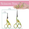 image:imageStork Bird Rounded Safety Tip Embroidery Craft Stainless Steel Crane Scissors  Red  2 PairsYellow