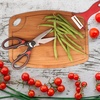 image:imageUltimate Value Scissor Set for Kitchen and Craft Set 1 Set 5 Scissors2pc Red Kitchen Scissors  Peeler