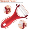 image:imageUltimate Value Scissor Set for Kitchen and Craft Set 1 Set 5 Scissors2pc Red Kitchen Scissors  Peeler