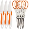 image:imageUltimate Value Scissor Set for Kitchen and Craft Set 1 Set 5 Scissors2pc White Kitchen Scissors  Paring Knife