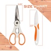 image:imageUltimate Value Scissor Set for Kitchen and Craft Set 1 Set 5 Scissors2pc White Kitchen Scissors  Paring Knife
