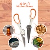 image:imageUltimate Value Scissor Set for Kitchen and Craft Set 1 Set 5 Scissors2pc White Kitchen Scissors  Paring Knife