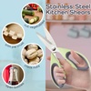 image:imageUltimate Value Scissor Set for Kitchen and Craft Set 1 Set 5 ScissorsBay Leaf Green