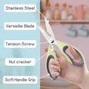 image:imageUltimate Value Scissor Set for Kitchen and Craft Set 1 Set 5 ScissorsBay Leaf Green