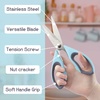 image:imageUltimate Value Scissor Set for Kitchen and Craft Set 1 Set 5 ScissorsPeppercorn Blue