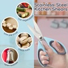 image:imageUltimate Value Scissor Set for Kitchen and Craft Set 1 Set 5 ScissorsPeppercorn Blue