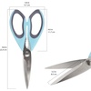 image:imageUltimate Value Scissor Set for Kitchen and Craft Set 1 Set 5 ScissorsPeppercorn Blue