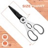 image:imageUltimate Value Scissor Set for Kitchen and Craft Set 1 Set 5 ScissorsWhite  Black