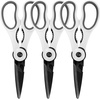 image:imageUltimate Value Scissor Set for Kitchen and Craft Set 1 Set 5 ScissorsWhite  Black