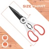 image:imageUltimate Value Scissor Set for Kitchen and Craft Set 1 Set 5 ScissorsWhite  Red