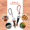 image:imageUltimate Value Scissor Set for Kitchen and Craft Set 1 Set 5 ScissorsWhite  Red