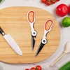image:imageUltimate Value Scissor Set for Kitchen and Craft Set 1 Set 5 ScissorsWhite  Red