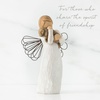 image:imageWillow Tree Angel of Friendship Figure HandPainted Dog Shelf Decor  HandPainted Angel Figurine Celebrating Friendship Nature and Everyday Blessings Sculpted by Artist Susan LordiCream