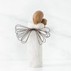 image:imageWillow Tree Angel of Friendship Figure HandPainted Dog Shelf Decor  HandPainted Angel Figurine Celebrating Friendship Nature and Everyday Blessings Sculpted by Artist Susan LordiCream