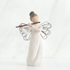 image:imageWillow Tree Angel of Harmony Figure HandPainted Flute Shelf Decor  HandPainted Angel Figurine Celebrating Friendship Nature and Everyday Blessings Sculpted by Artist Susan LordiAntique