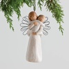 image:imageWillow Tree Angels Embrace Ornament Sculpted HandPainted Figure  Angel Holding Baby in Cream Onesie Wire Wings New Baby Gift Cast from a Susan Lordi Original Carving Ready to Hang